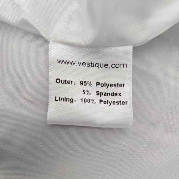 Vestique Chic Plaid Double-Breasted Mistletoe Blazer. Size small. New.Elegant - Picture 6 of 7